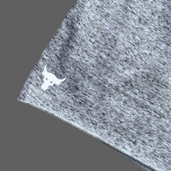 Under Armour UA Project Rock Terry Men's 5" Shorts Gray Size XXL NWT - Picture 4 of 10